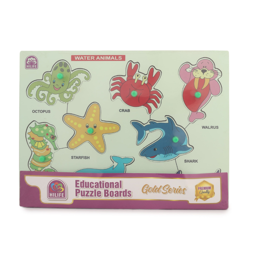 Hilife - Sea Animal Knobbed Puzzle