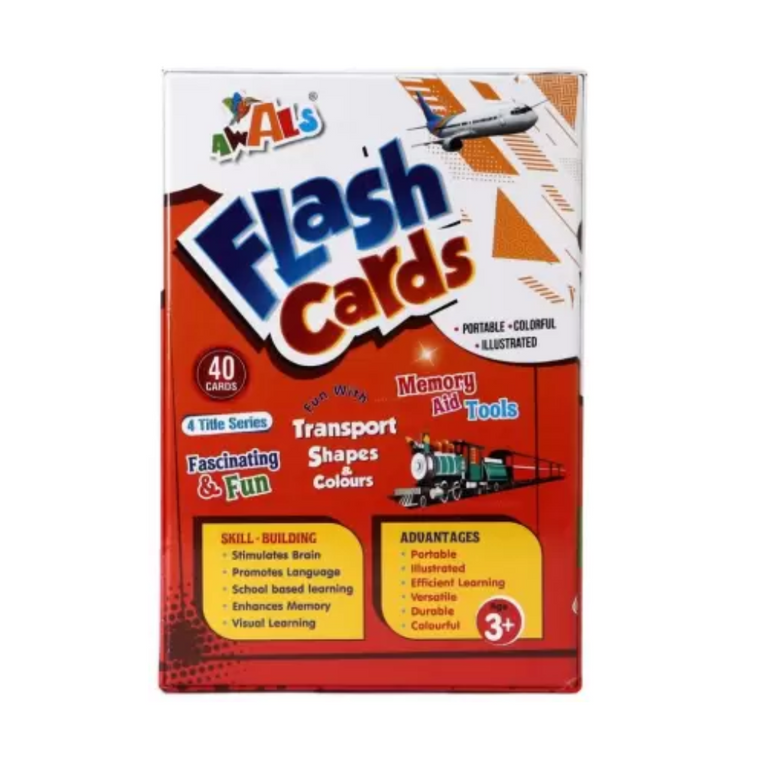Flash cards Transportation, shapes & Color
