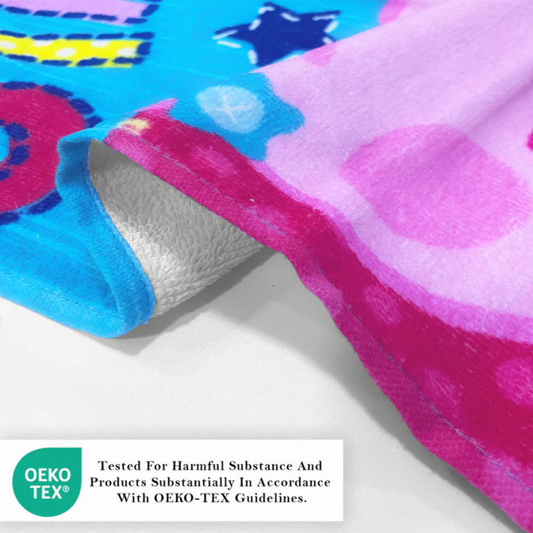 Sassoon - Peppa Pig Sing printed Kids Bath towel