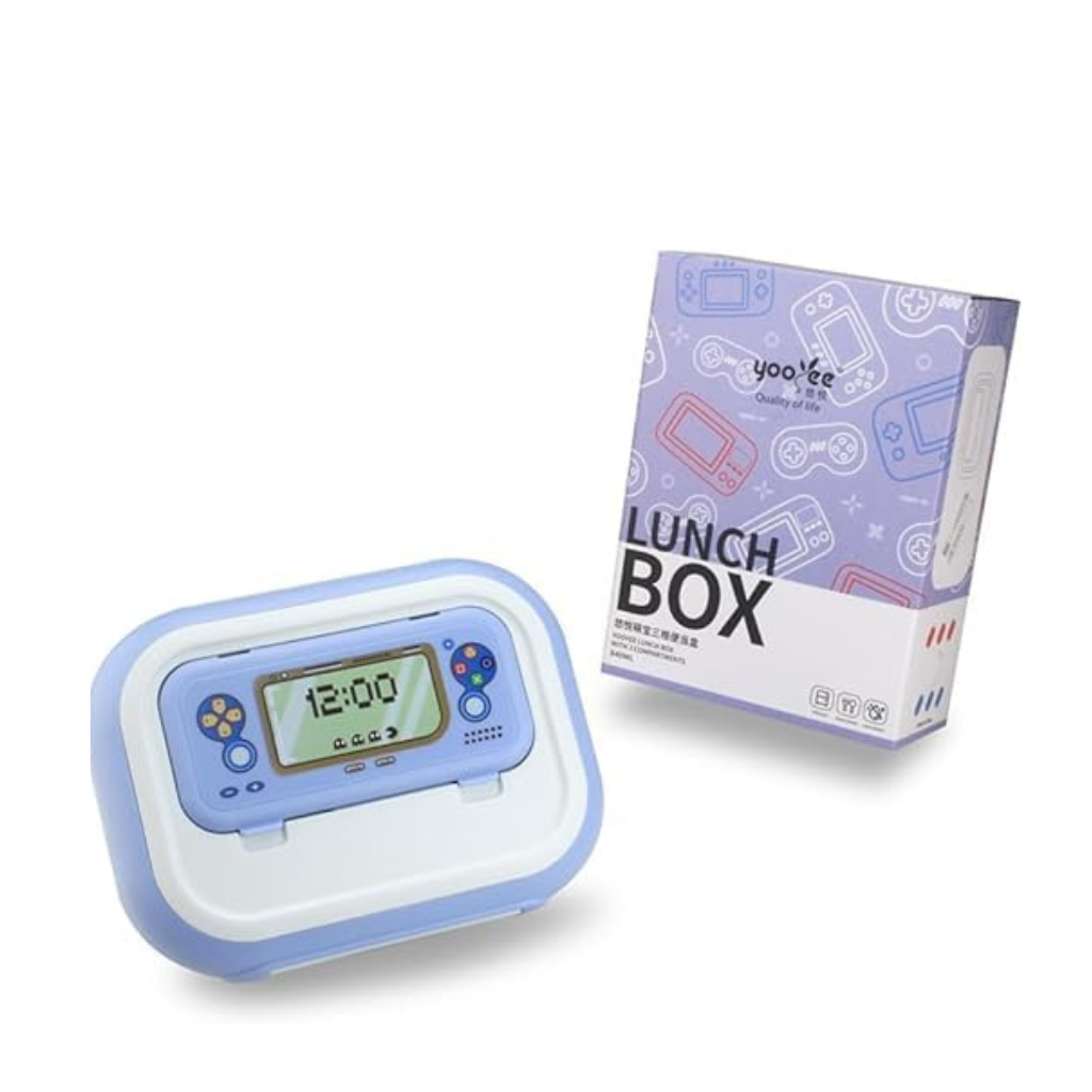 Leakproof Bento Lunch Box with 4 Compartments, Spoon & Fork for Kids, Adults, School, Work