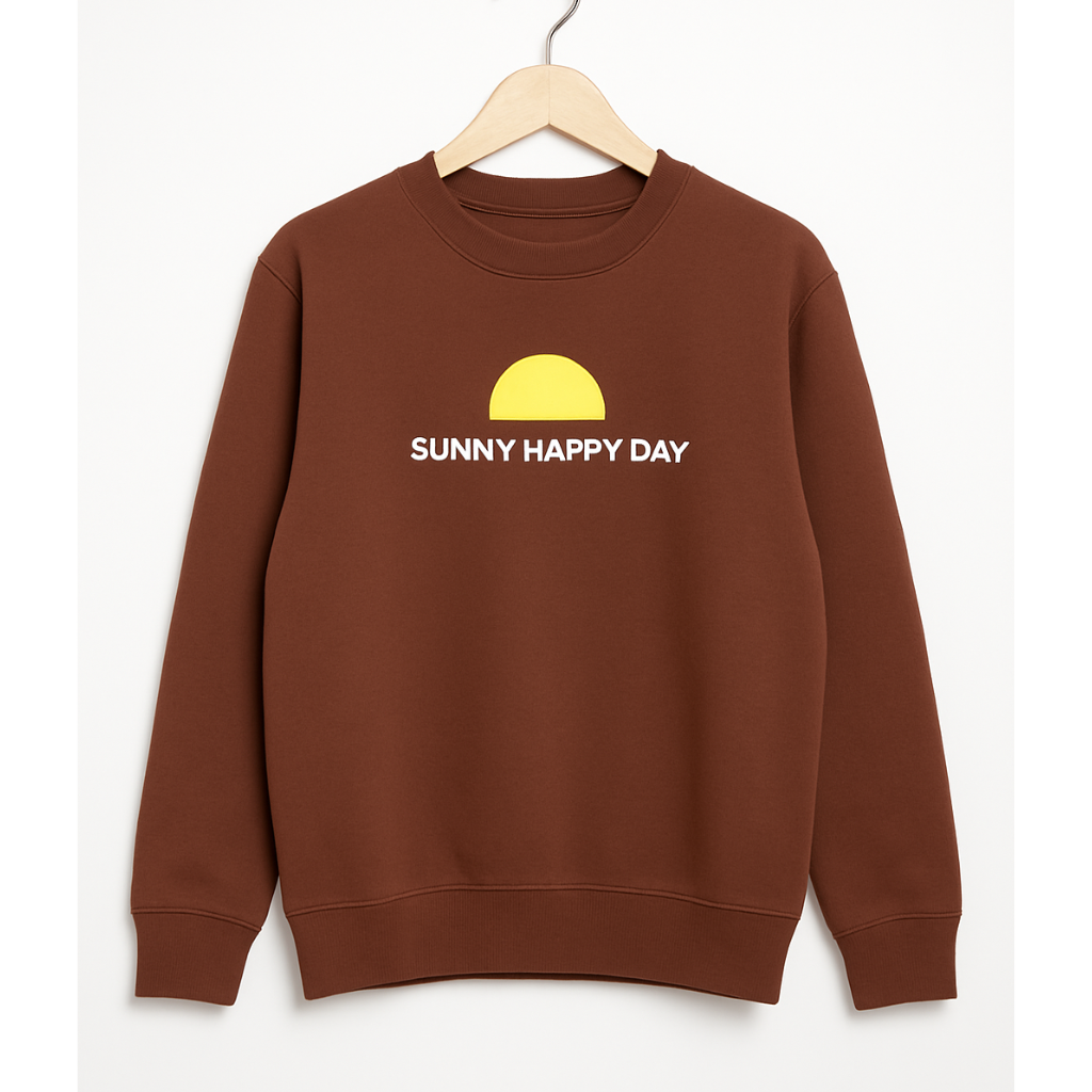 Doreme - Terry Knit Full Sleeves Sweatshirt with Graphics Print