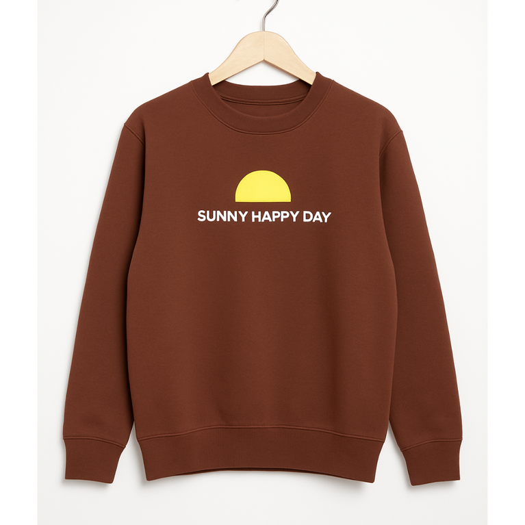 Doreme - Terry Knit Full Sleeves Sweatshirt with Graphics Print