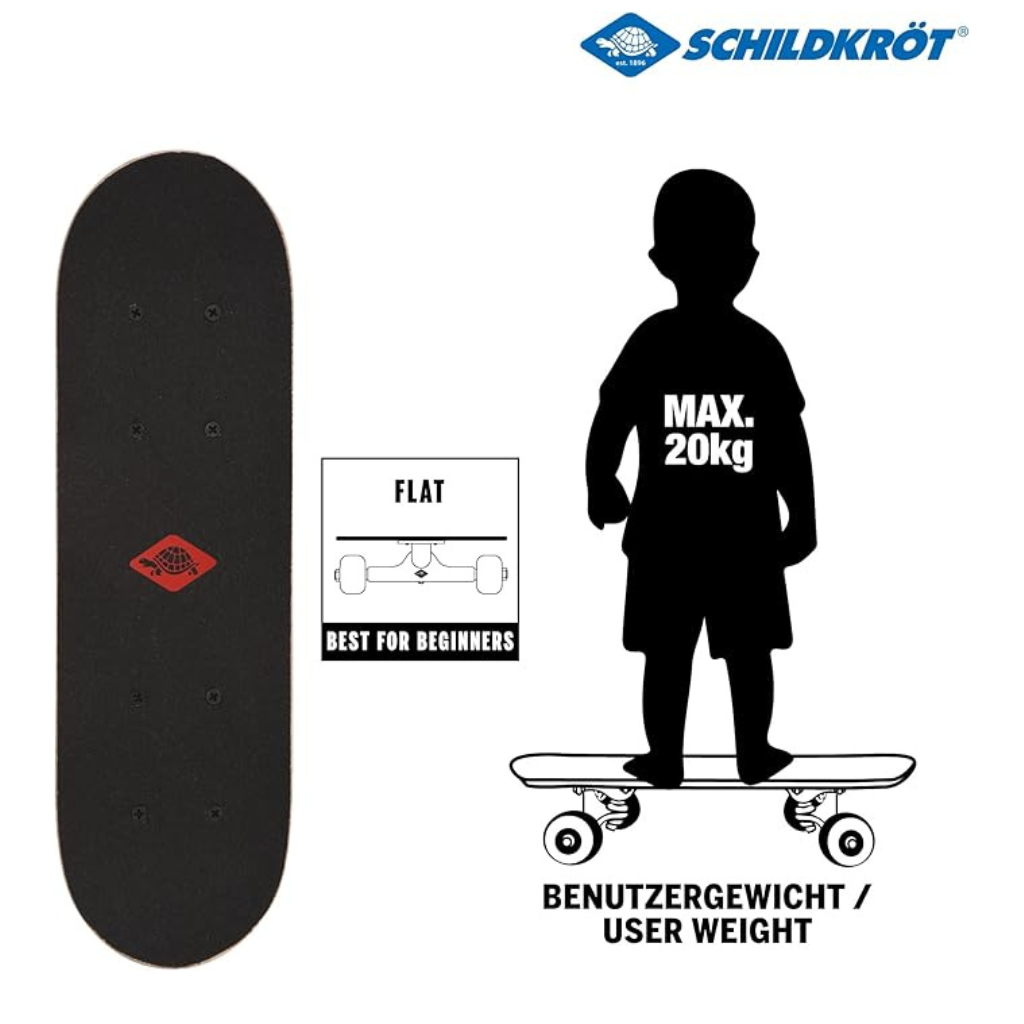 Ninos Worlds Maple Skateboard, Beginner & Kids Longboard (Hello Kitty)