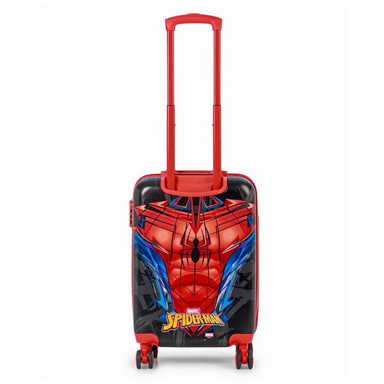STRIDERS Trolley Luggage Bag with Spiderman Print Red & Black - 20 Inches