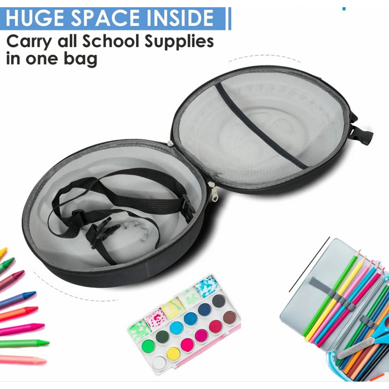 Printed School Bag Tyre Shaped Dinosaur Round 3D School Bag, For Casual Backpack