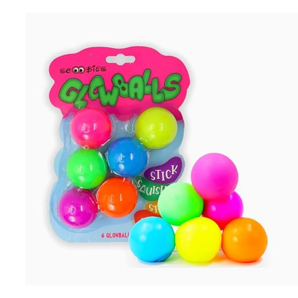 Scoobies Glowballs - A Perfect Kids' Fidget Balls - 6 Vibrant Colours