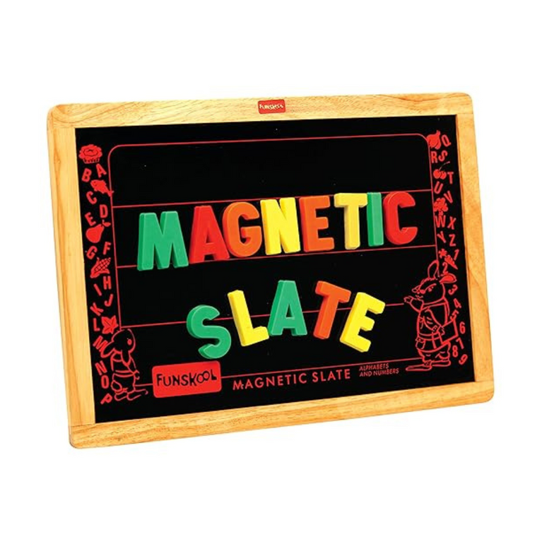 Funskool Magnetic Slate Writing Board - Brown