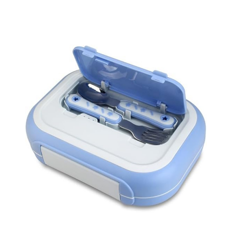 Leakproof Bento Lunch Box with 4 Compartments, Spoon & Fork for Kids, Adults, School, Work