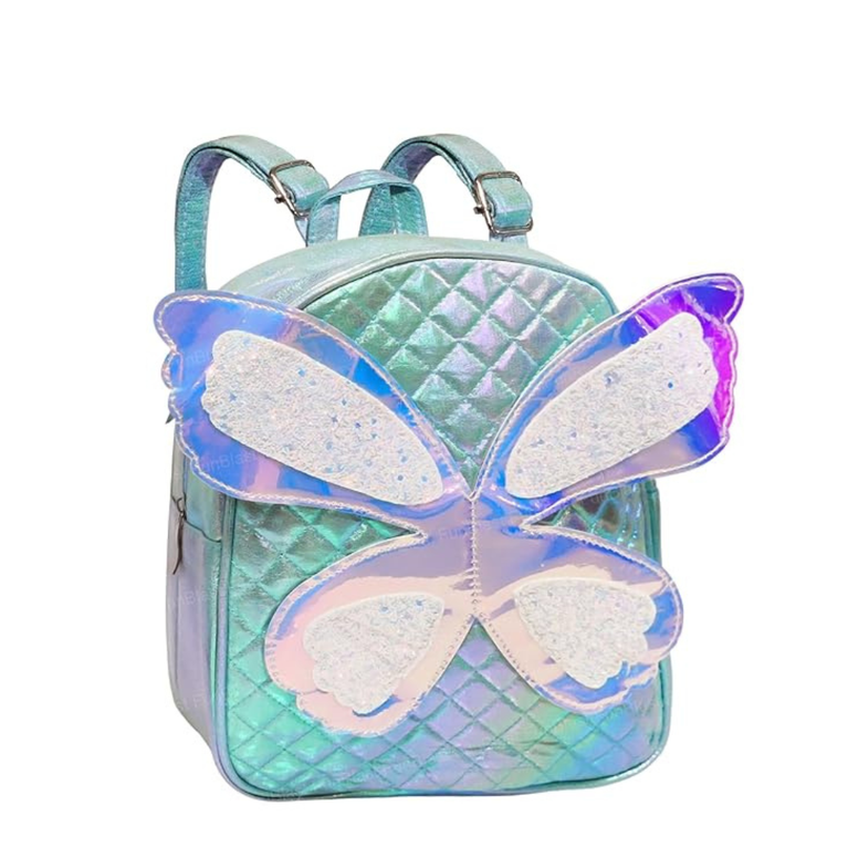 Fancy Butterfly Design Bag - Glitter Bag for Girls, Small Casual Backpack for Picnic Outdoor Travel Bags for Girls