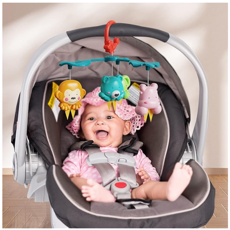 Baby Crib Mobile with Music and Lights, Mobile for Crib with Cartoon Projection, Rotation, Baby Crib Toys for Boys Girls