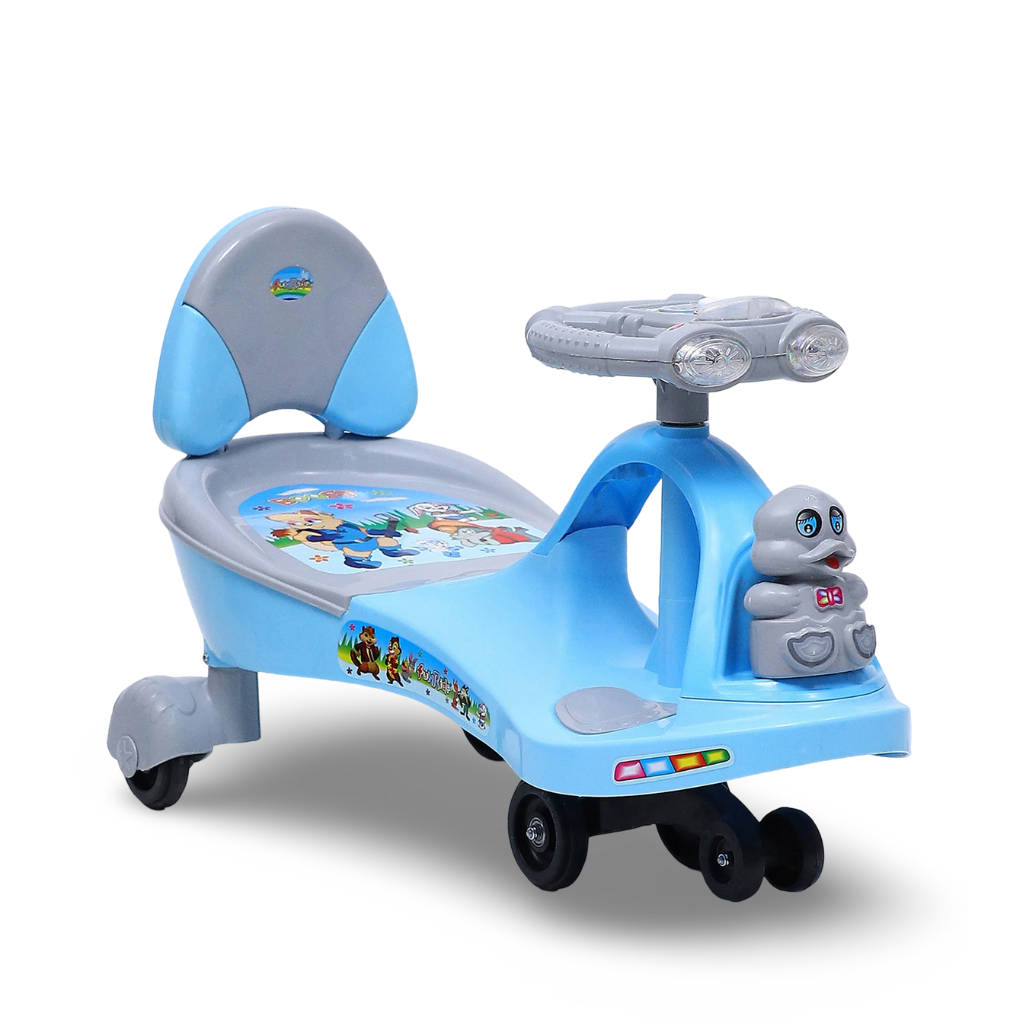 Funride Boost Swing Car Rider with Steering Music and Lights for Boys and Girls