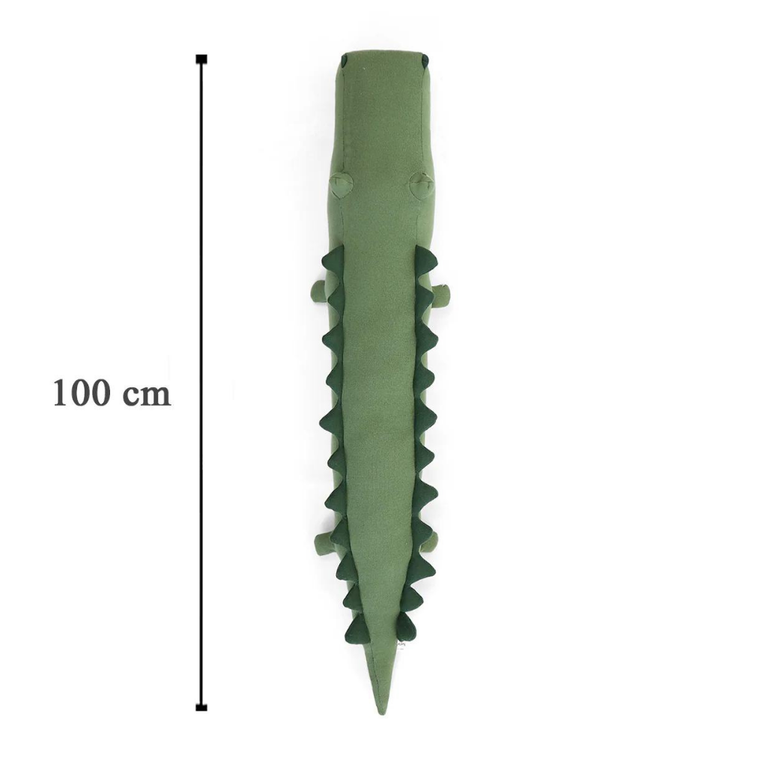 Pluchi Crocodile Cotton Knitted Stuffed Soft Toy- Green