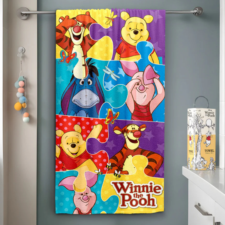 Sassoon -Winnie the Pooh Theme printed Kids Bath towel