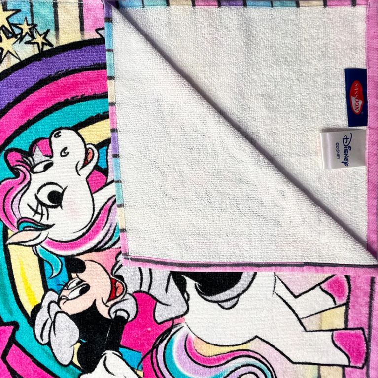 SASSOON Disney Minnie & Unicorn Kids Hooded Poncho in 400 GSM