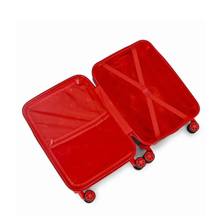 STRIDERS Trolley Luggage Bag with Spiderman Print Red & Black - 20 Inches