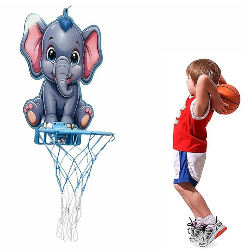 Awals-Animal Design Kids Mini Basketball Hoop Set