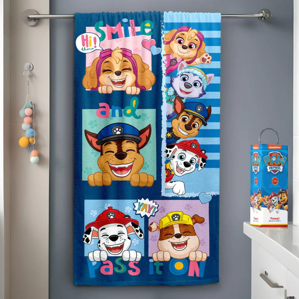 Sassoon - Paw Petrol printed Kids Bath towel
