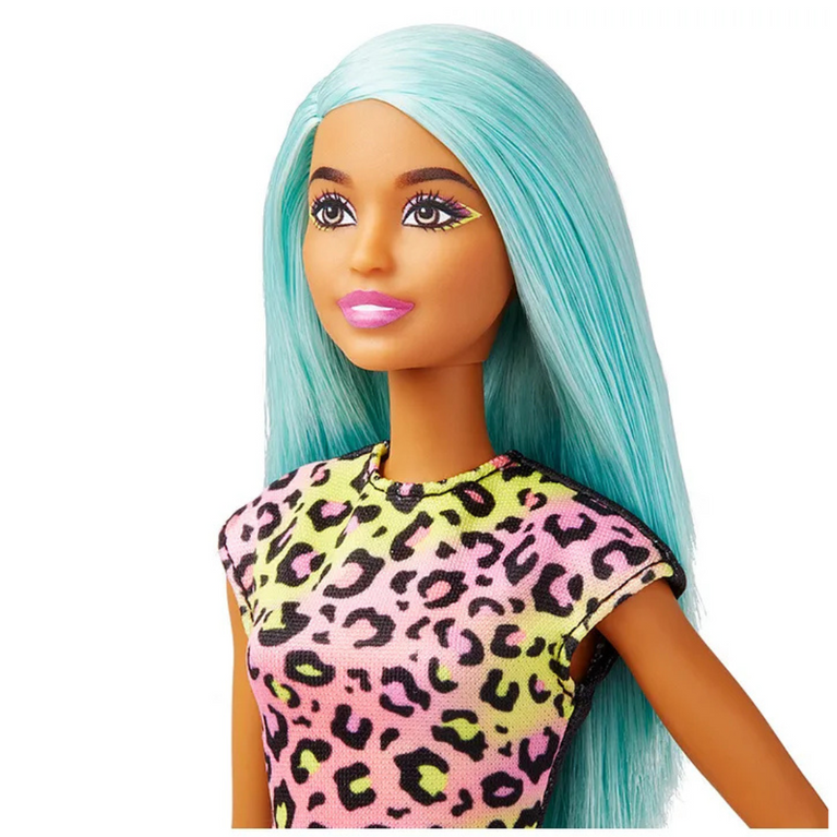 Barbie Makeup Artist Fashion Doll with Teal Hair and Career Themed with Accessories -Multicolor