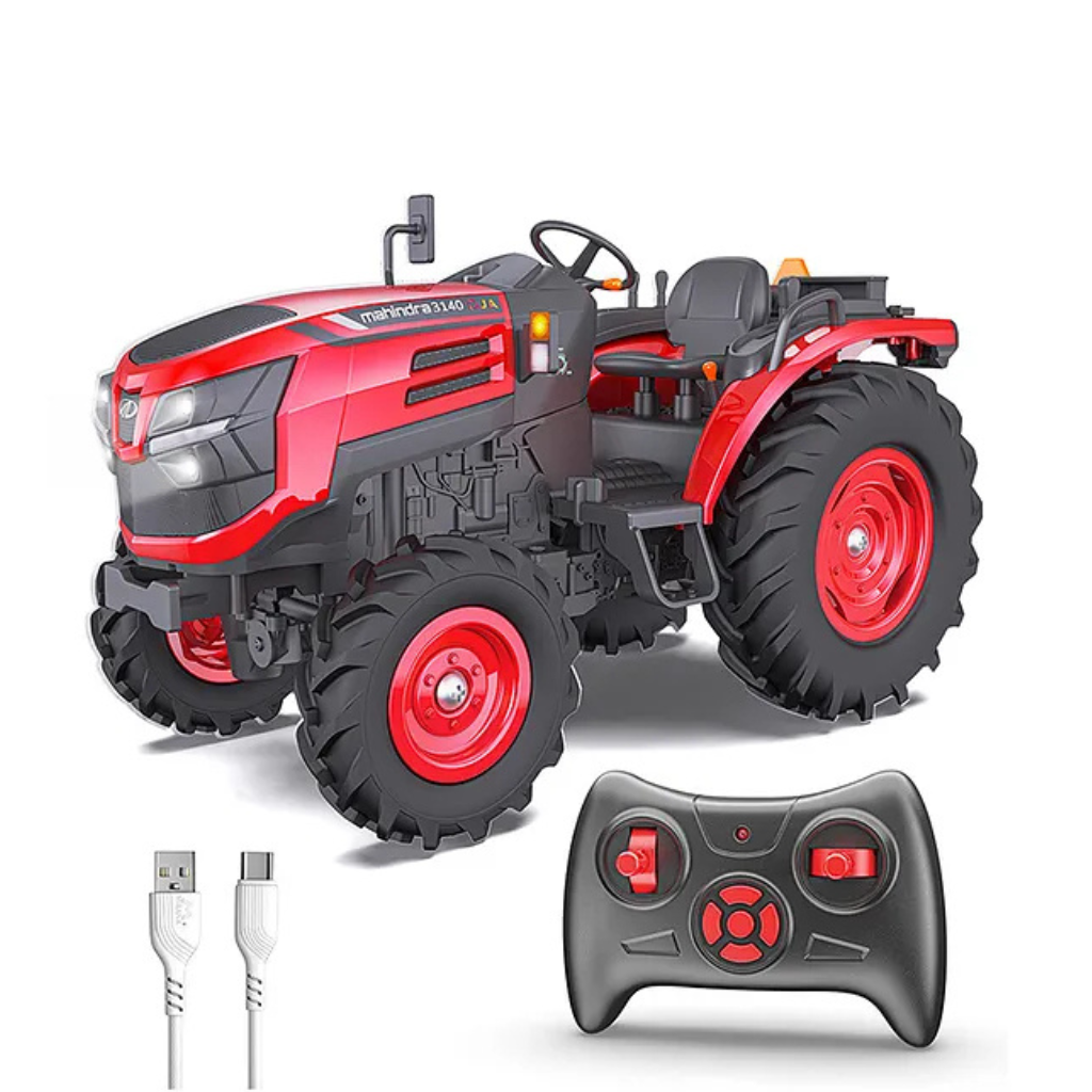 MIRANA TOYS Mirana Toys Mahindra OJA RC Tractor Toy for Kids - Red