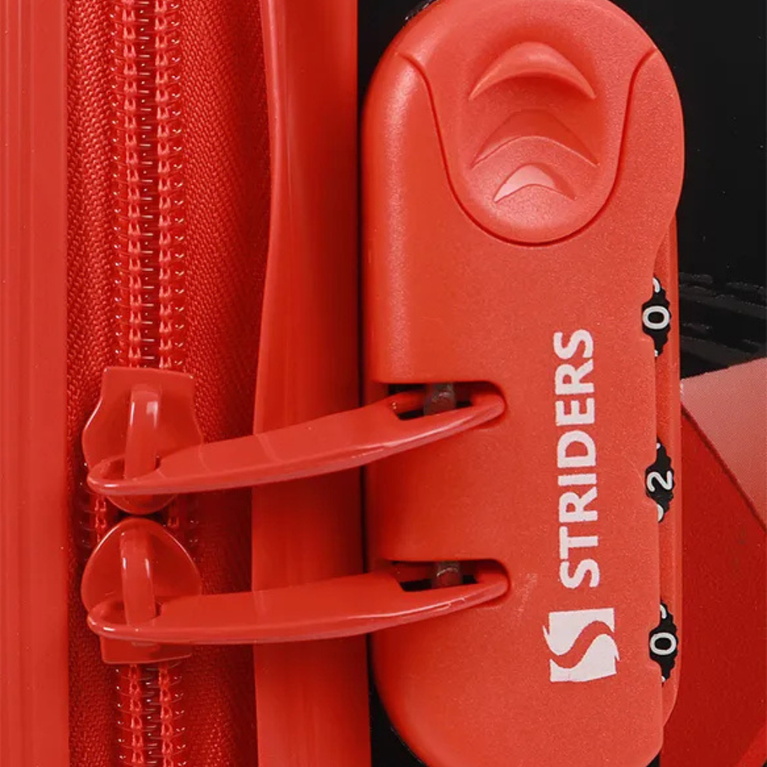 STRIDERS Trolley Luggage Bag with Spiderman Print Red & Black - 20 Inches