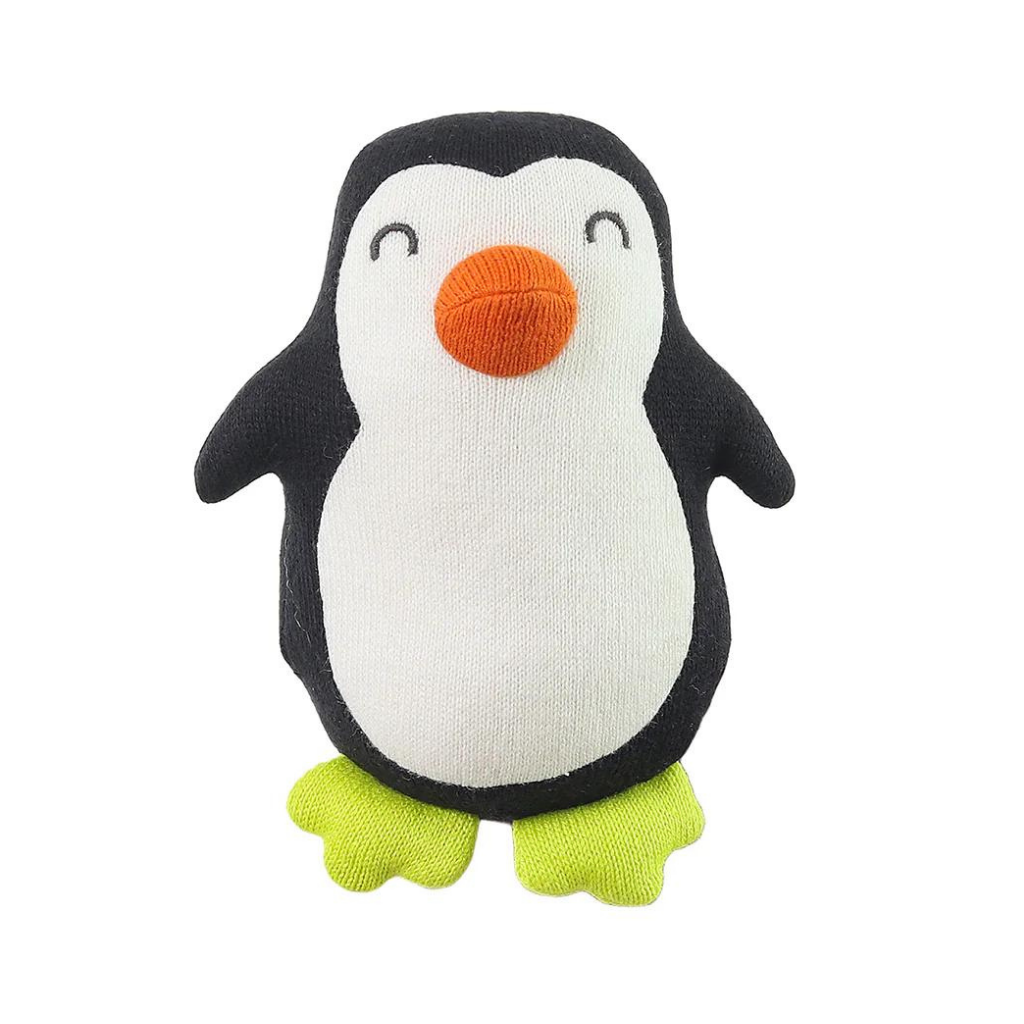 Pluchi Snowy Penguin Cotton Knitted Stuffed Soft Toy