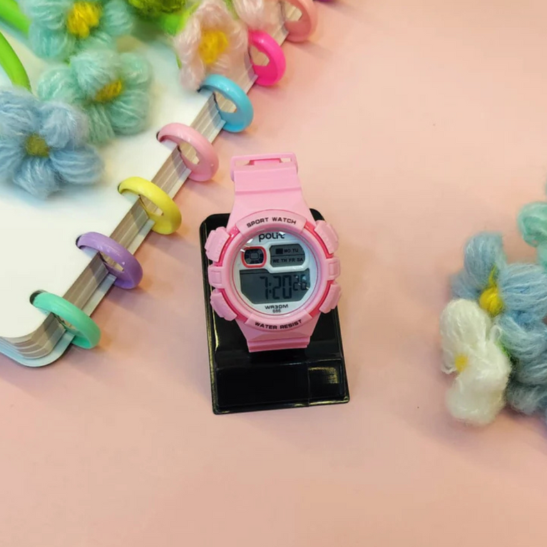 Multi Function Digital Kids Watches Waterproof LED Light Wristwatches