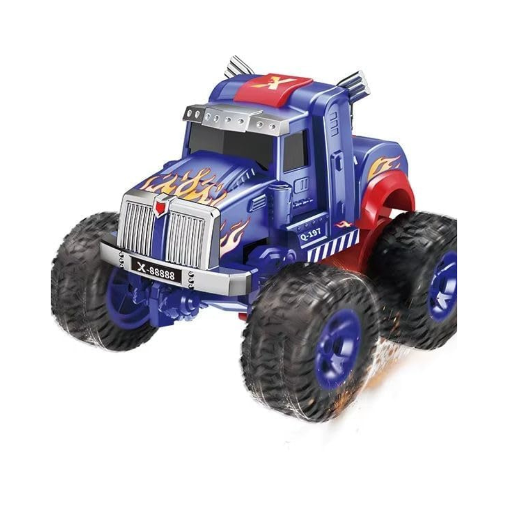 Kids Transform Remote Control Car 2-in-1 Convertible Robot Truck One Click Deformation RC Car with Rechargeable Battery