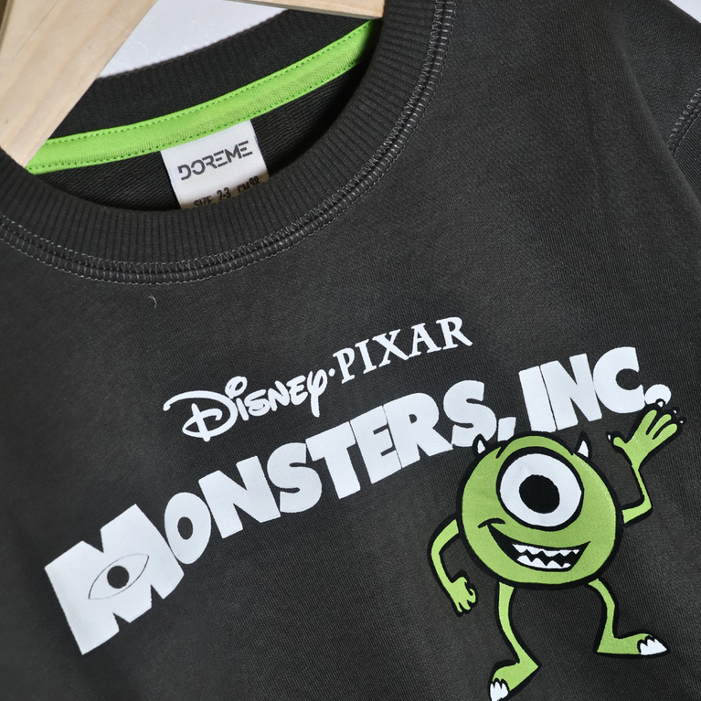 Doreme-Terry Knit Full Sleeves Mike Wazowski, from Disney Pixar's Monsters Sweatshirt
