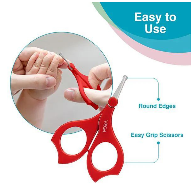 Vega BPA Free Baby & Mom Nail Scissors, Clipper & Filer Set|