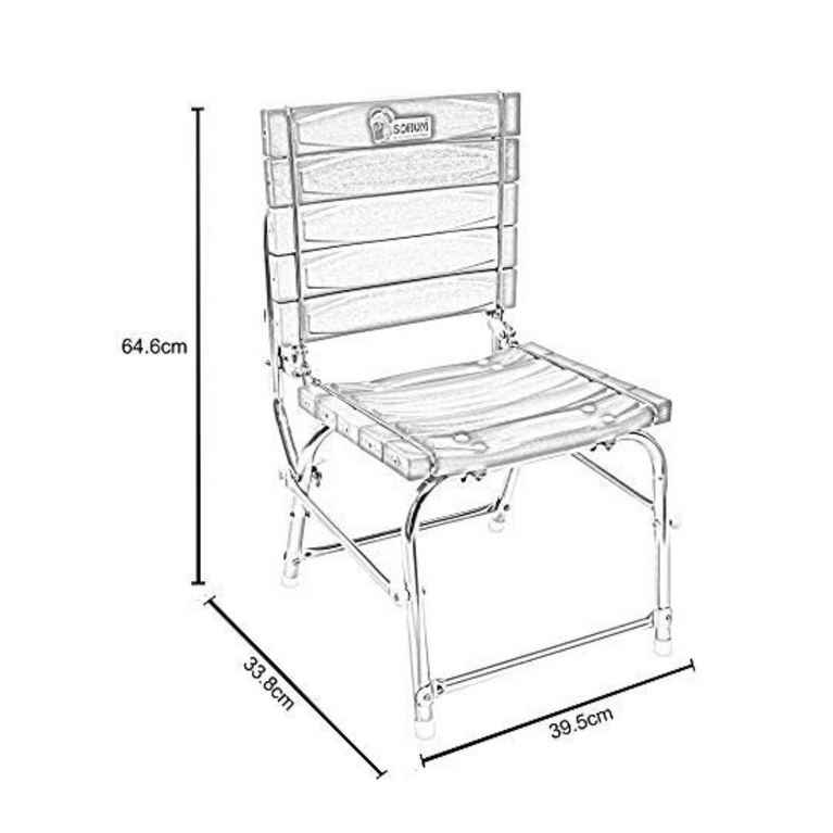 Sohum Baby foldable Multipurpose Comfy Set Table Chair- Color May Vary