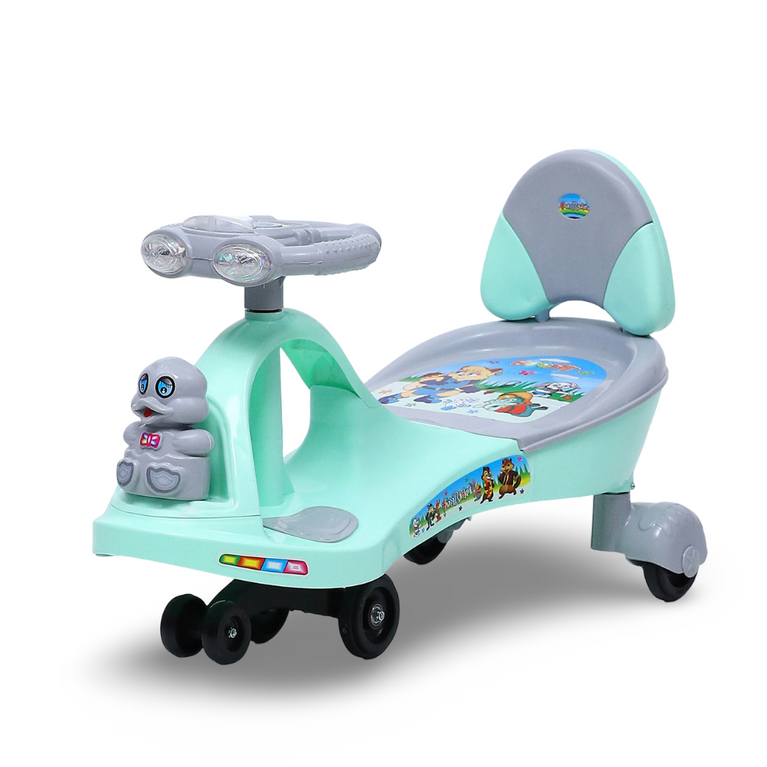 Funride Boost Swing Car Rider with Steering Music and Lights for Boys and Girls