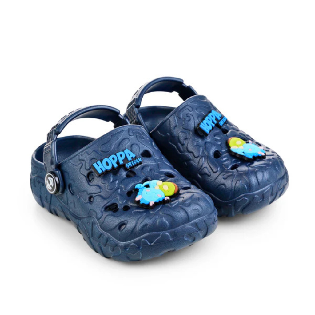 HOPPA SWEDEN Hulk Embellished Perforated Rock Kid's Clogs