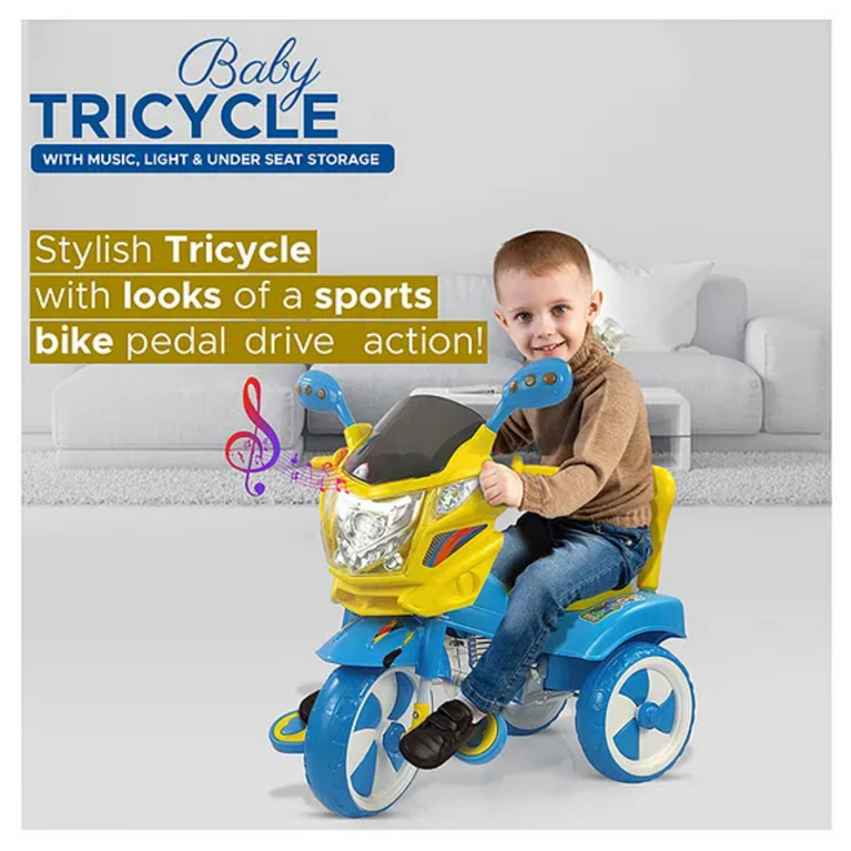 Dash Victor Tricycle for Kids With Under Seat Storage, Light and Music