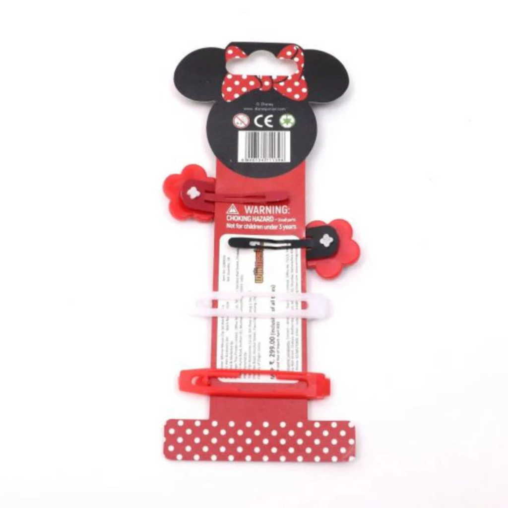 Minnie Mouse Hair Clips & Hair Bands Set for Girls ā Pack of 4