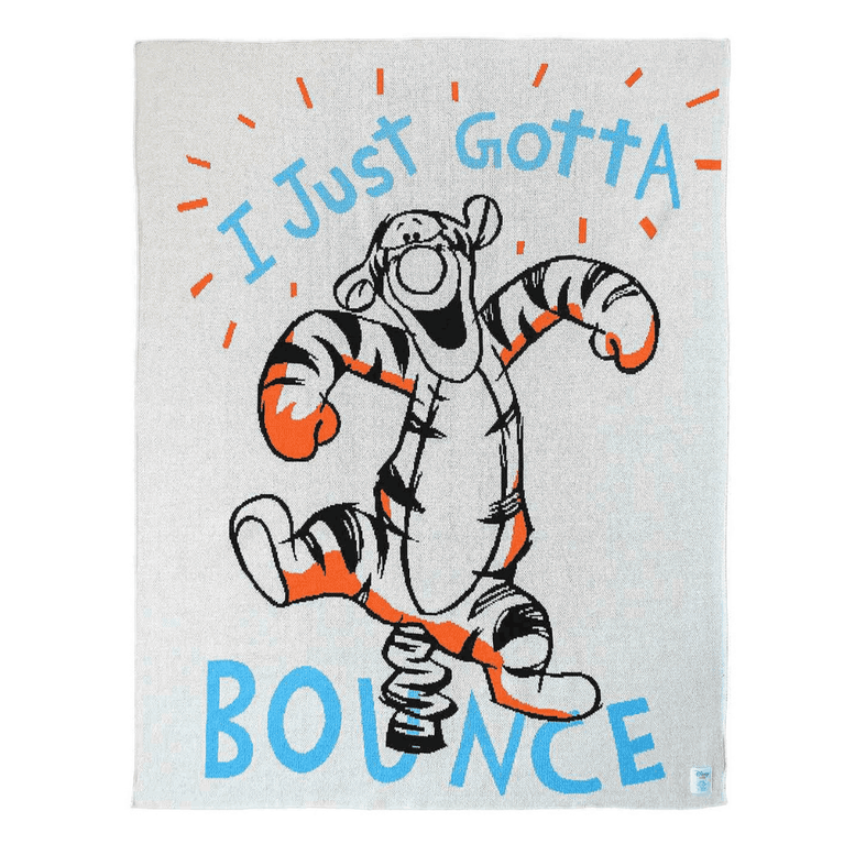 PLUCHI-AC BLANKET WINNIE THE POOH TIGER Disney Cotton Knitted AC Blanket For Baby / Infant / New Born For Use In All Seasons (0-18 Months)