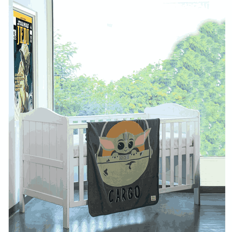 PLUCHI-AC BLANKET STARWARS PRECIOUS CARGO Disney Cotton Knitted AC Blanket For Baby / Infant / New Born For Use In All Seasons (0-18 Months)