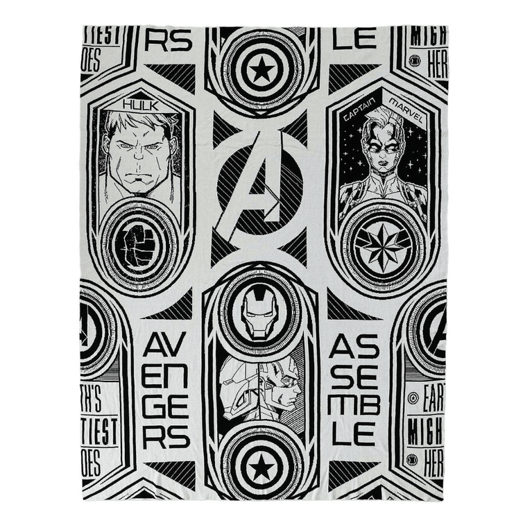 PLUCHI-AC BLANKET MARVEL AVENGERS Cotton Knitted Blanket For Kids (2 to 4 Years for Kids)