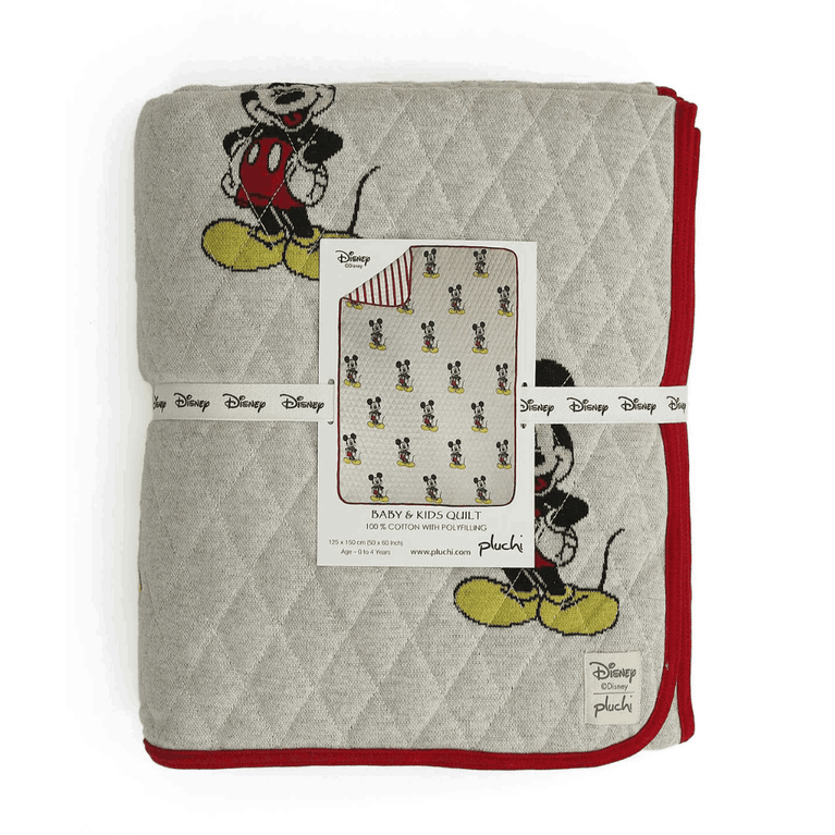PLUCHI-AC BLANKET MICKEY Disney Cotton Knitted Blanket For Kids For Use In All Seasons (2 to 4 Years for Kids)