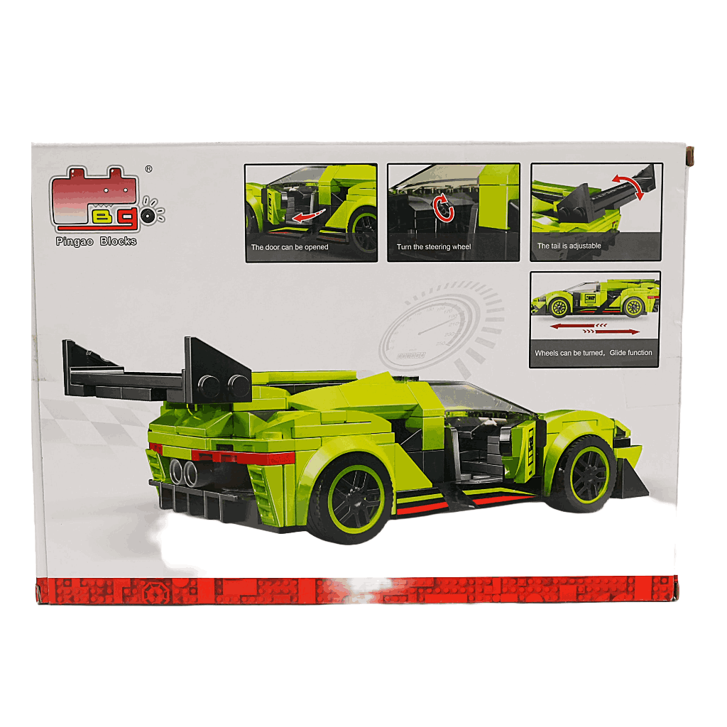 Speed Champions Racing Car Building Blocks Toy Car Collectible Model Cars DIY Building Kit for Kids