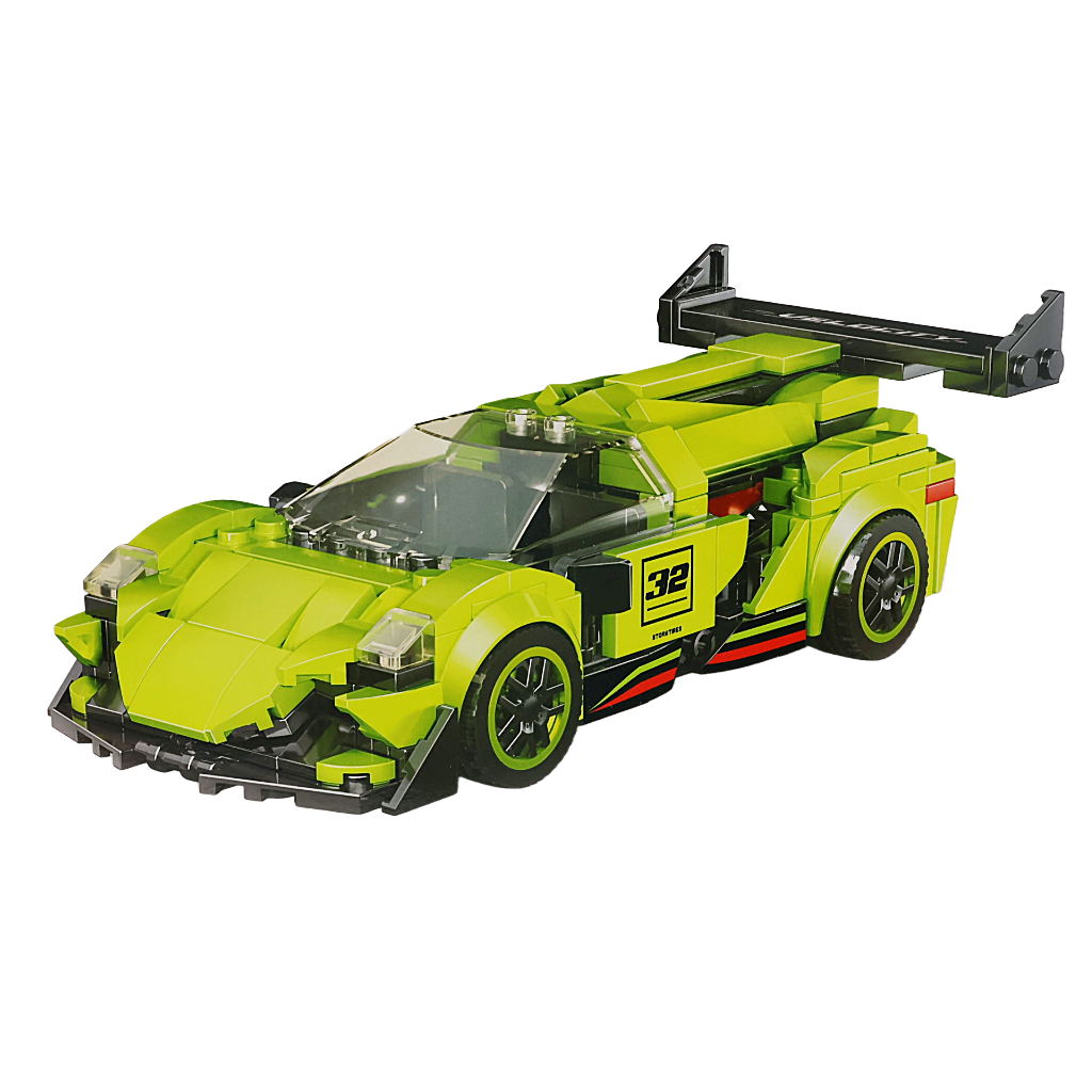 Speed Champions Racing Car Building Blocks Toy Car Collectible Model Cars DIY Building Kit for Kids