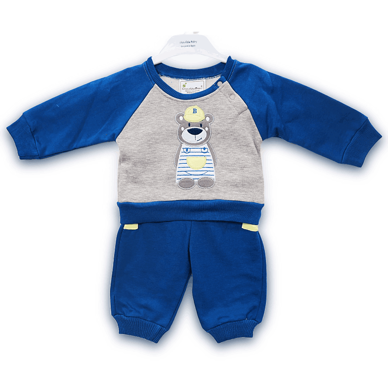 Choclate Baby-Infant Winter Wear Full Sleeves Set - Blue