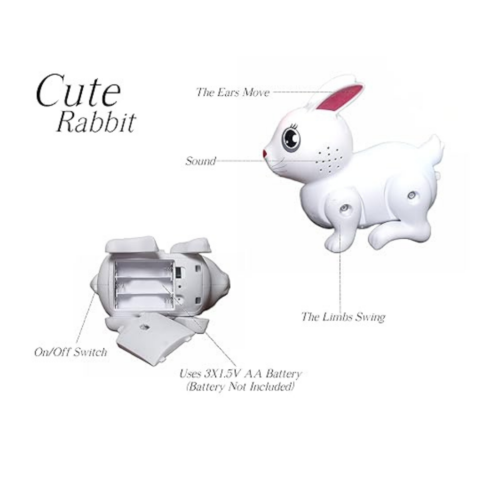 White cute Rabbit Musical Toy