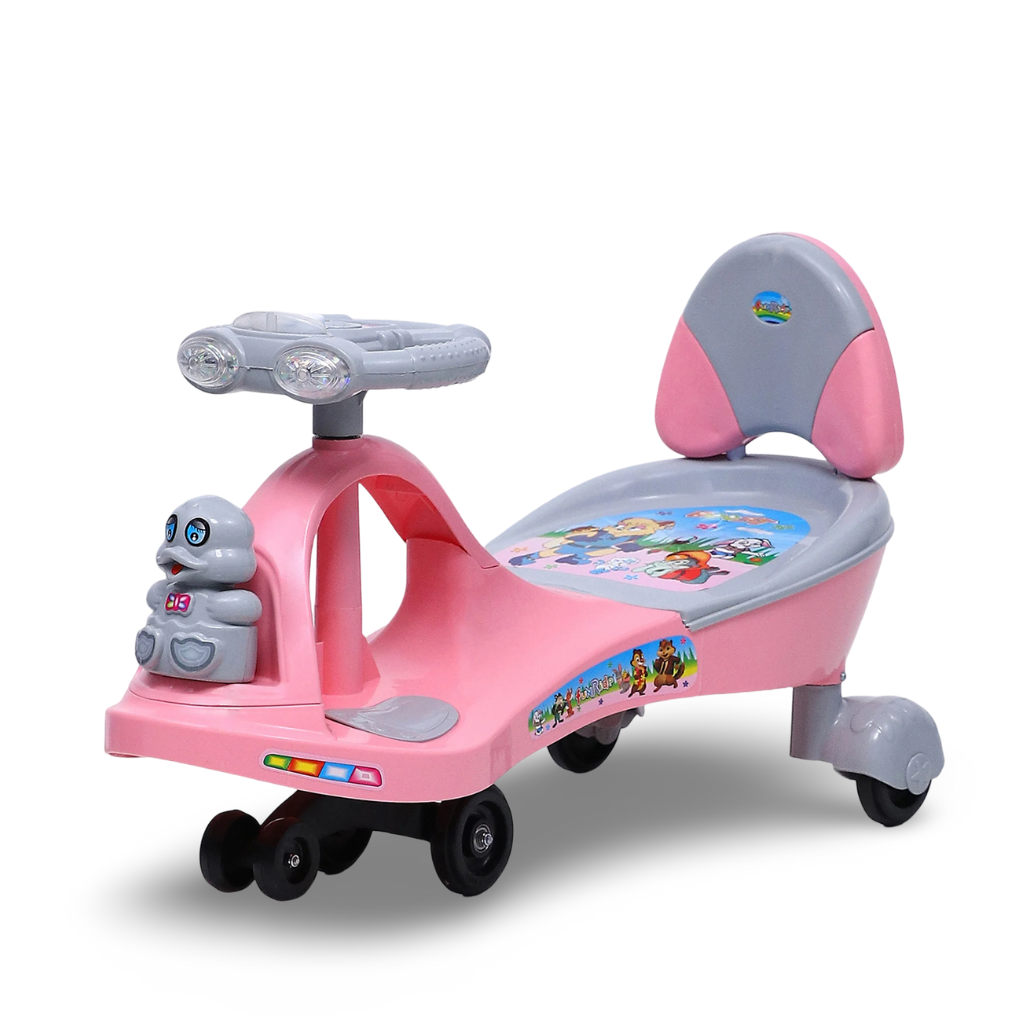 Funride Boost Swing Car Rider with Steering Music and Lights for Boys and Girls