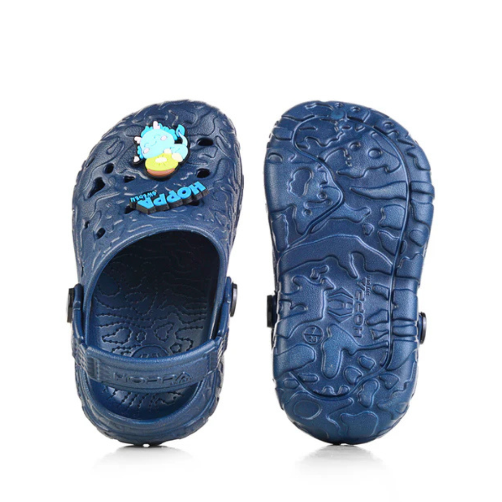 HOPPA SWEDEN Hulk Embellished Perforated Rock Kid's Clogs