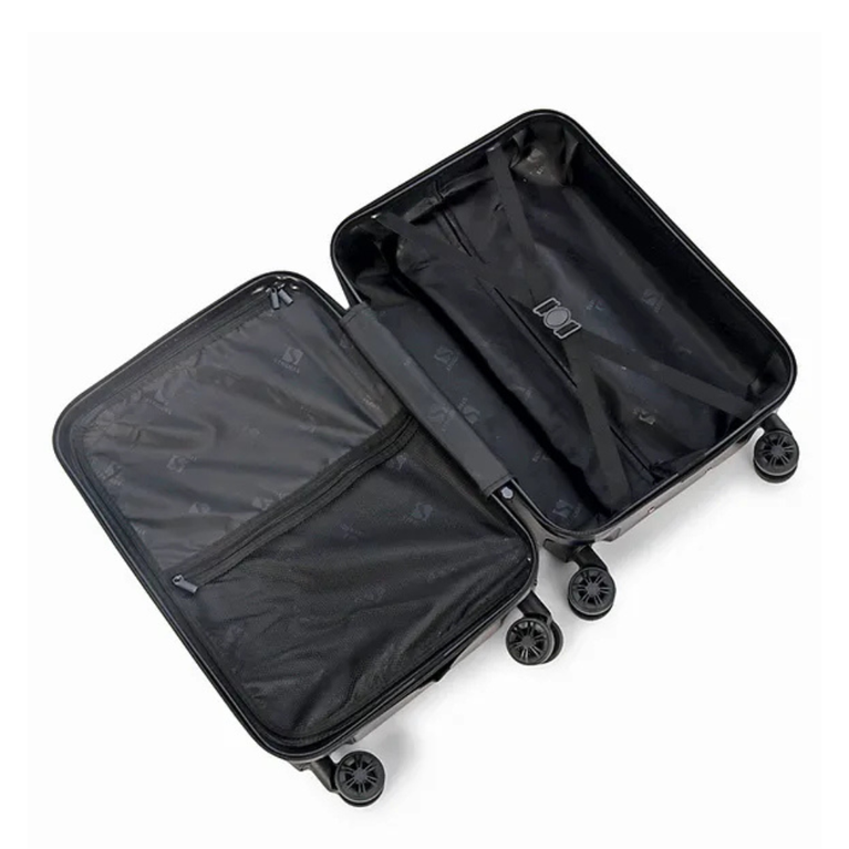 STRIDERS- Avengers Printed Luggage Bag with Spinner Wheels Durable Travel Suitcase Black