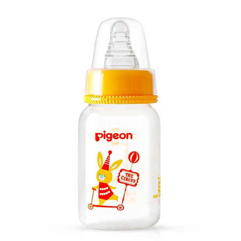 Pigeon Anti-Colic Slim Bunny Feeding Peristaltic Clear Nursing Bottle S - 120 ml