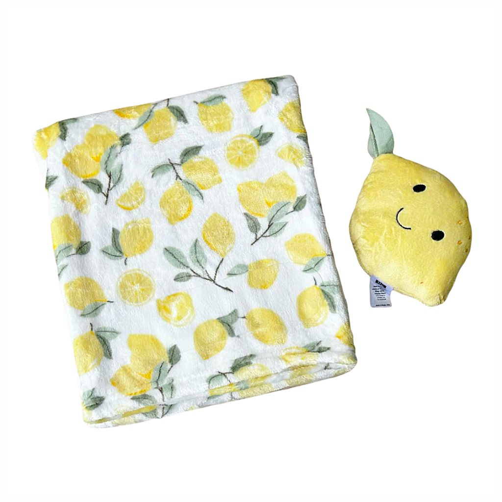 Baby Blanket Lemon Print