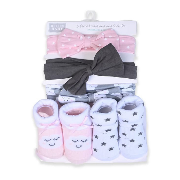 Baby Free Size Headband & Socks
