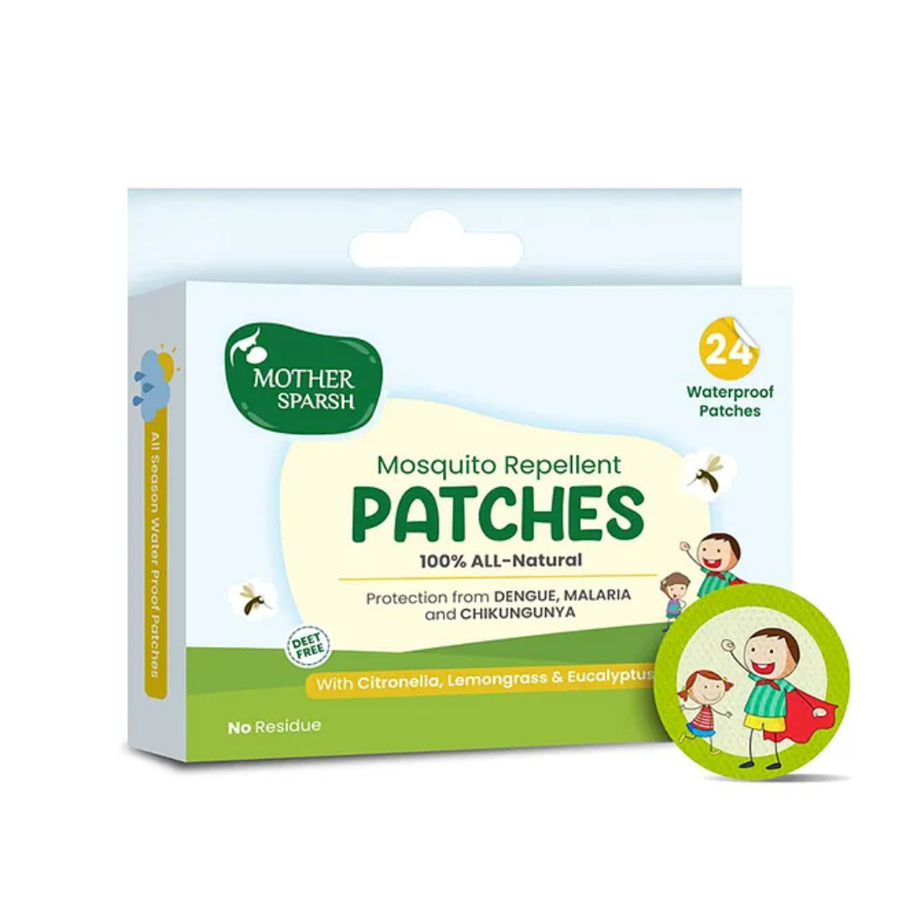 Mother Sparsh Baby Mother Sparsh 100% Natural Mosquito Repellent Patches for Babies and Children - 24 Patches