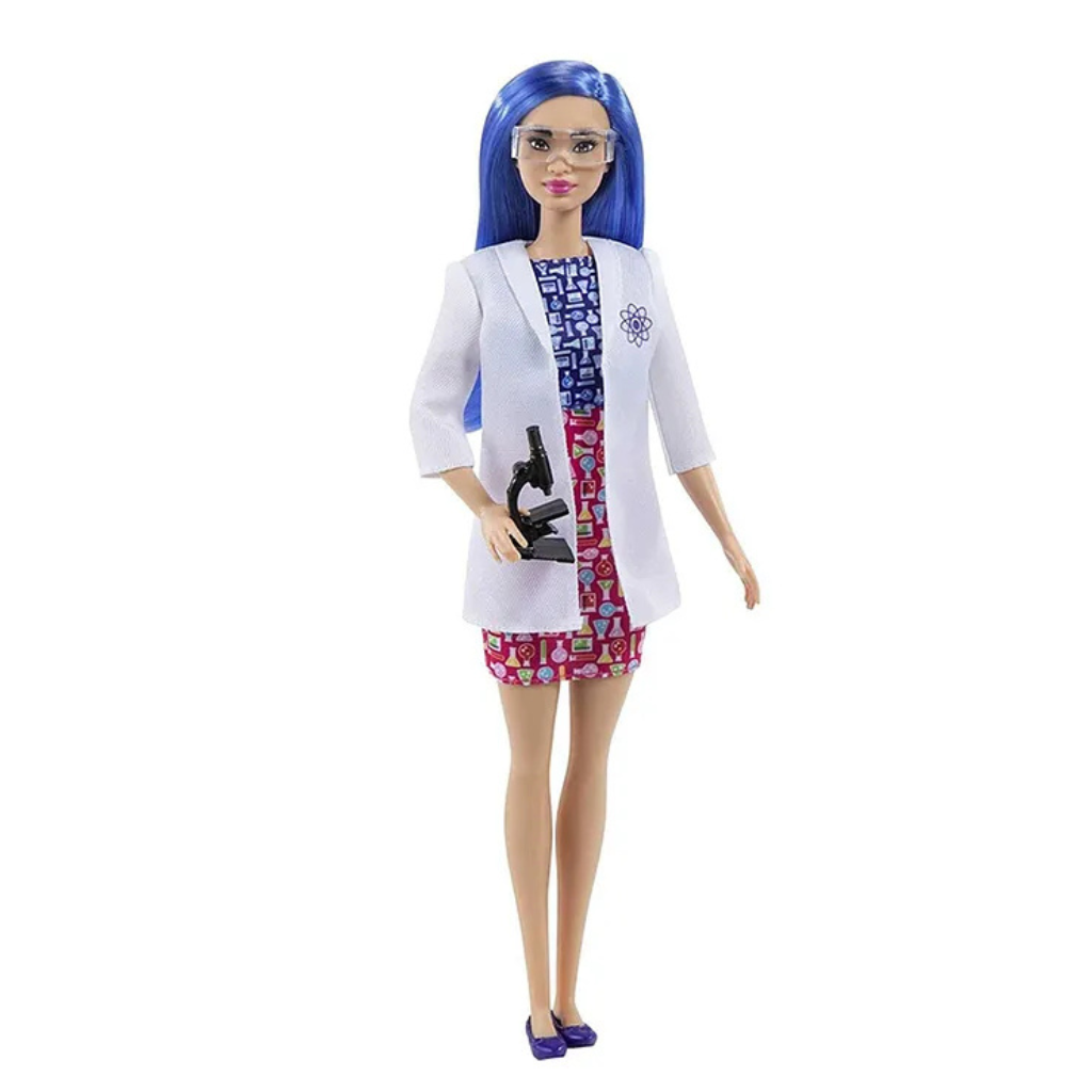 Barbie Scientist Doll, Lab Coat & Flats, Microscope Accessory - Height 30.4 cm